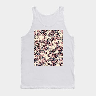 Hello, Spring! Abstract garden flowers in violet shades Tank Top